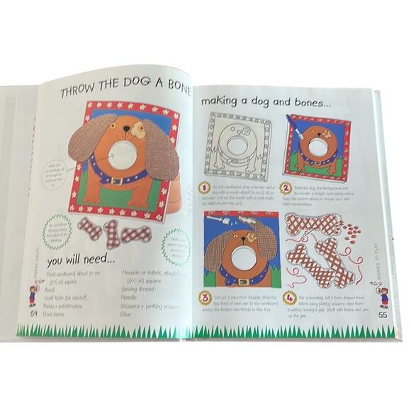 Great Stuff 100 Fun Projects For Kids Hardcover Vintage Book Arts & Crafts - Picture 4 of 5